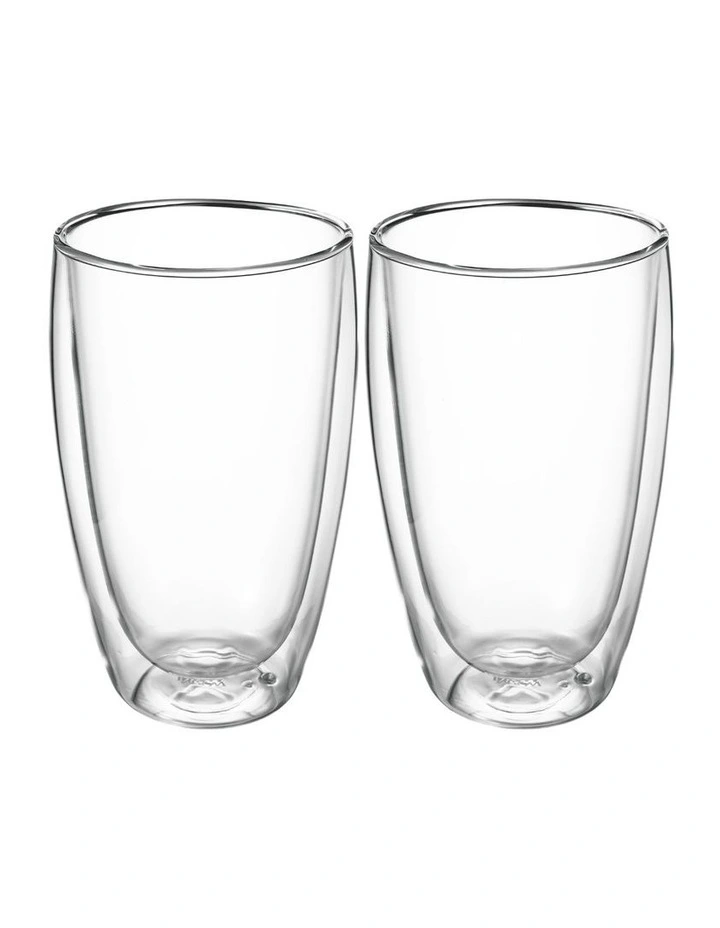 Blend Double Wall Cup 450ml Set of 2 in Clear image 1
