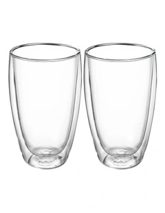 Blend Double Wall Cup 450ml Set of 2 in Clear