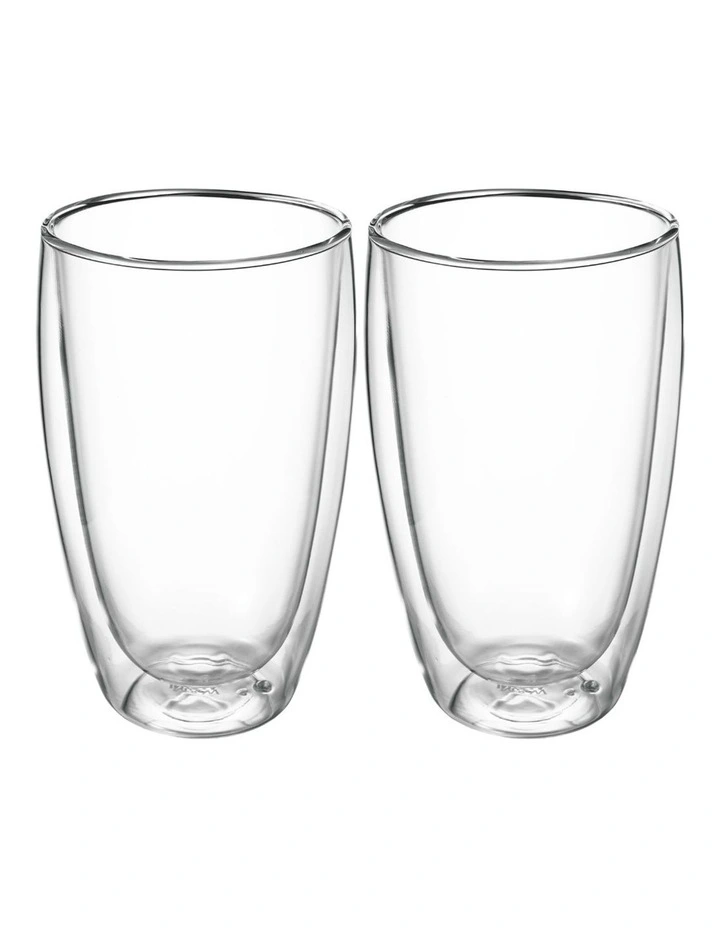 Blend Double Wall Cup 450ml Set of 2 in Clear image 1