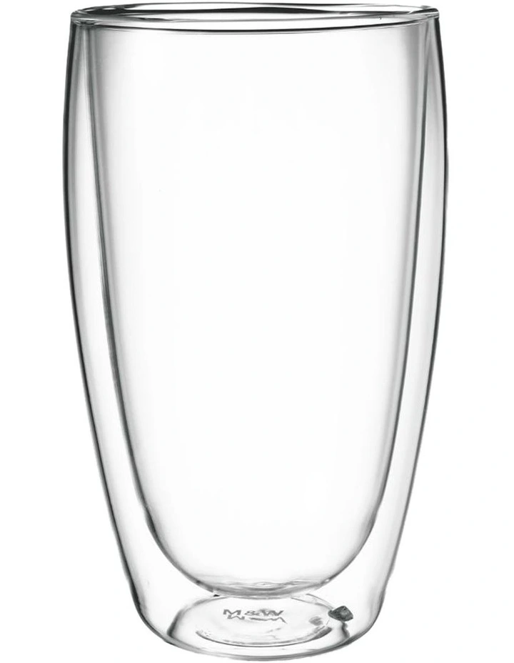 Blend Double Wall Cup 450ml Set of 2 in Clear image 3
