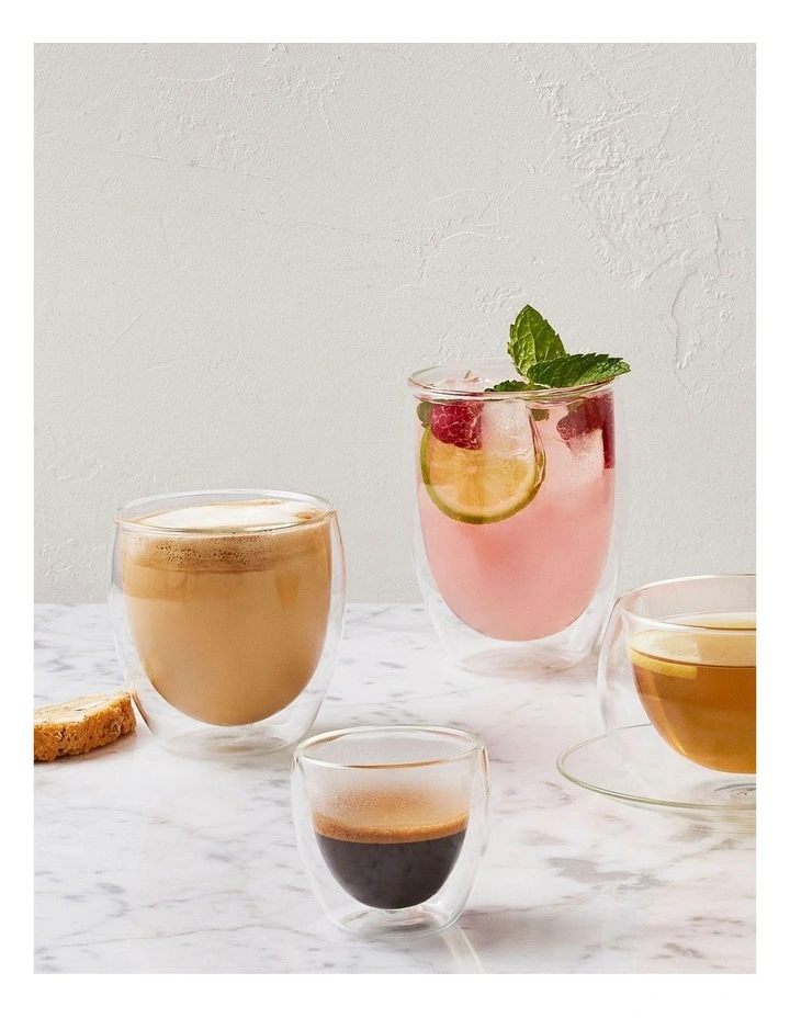 Blend Double Wall Cup 450ml Set of 2 in Clear image 6