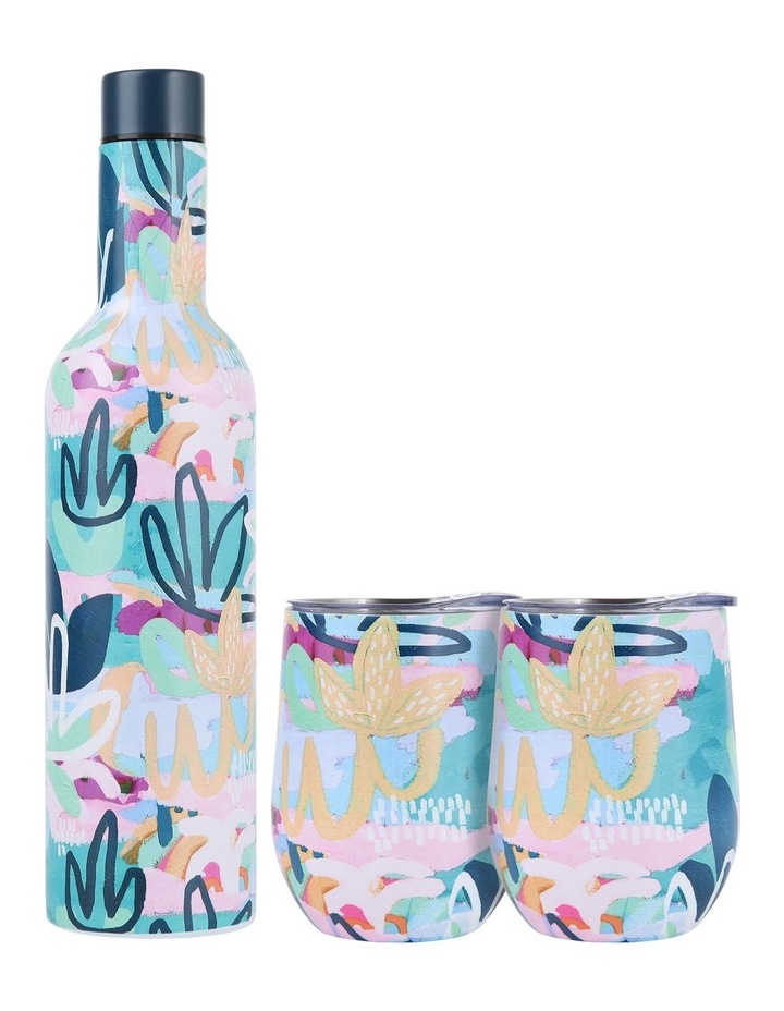 Rach Jackson Rock Garden Double Wall Insulated Wine Set 3pc Gift Boxed