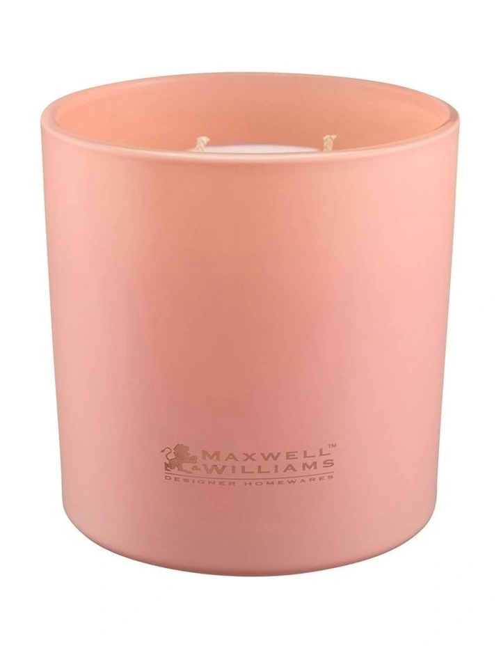 Camilla Vanilla Scented Candle 370g Gift Boxed in Apricot image 1