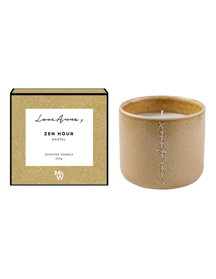 Chapters Zen Hour Fragrance Candle 325g Santal Gift Boxed image 1