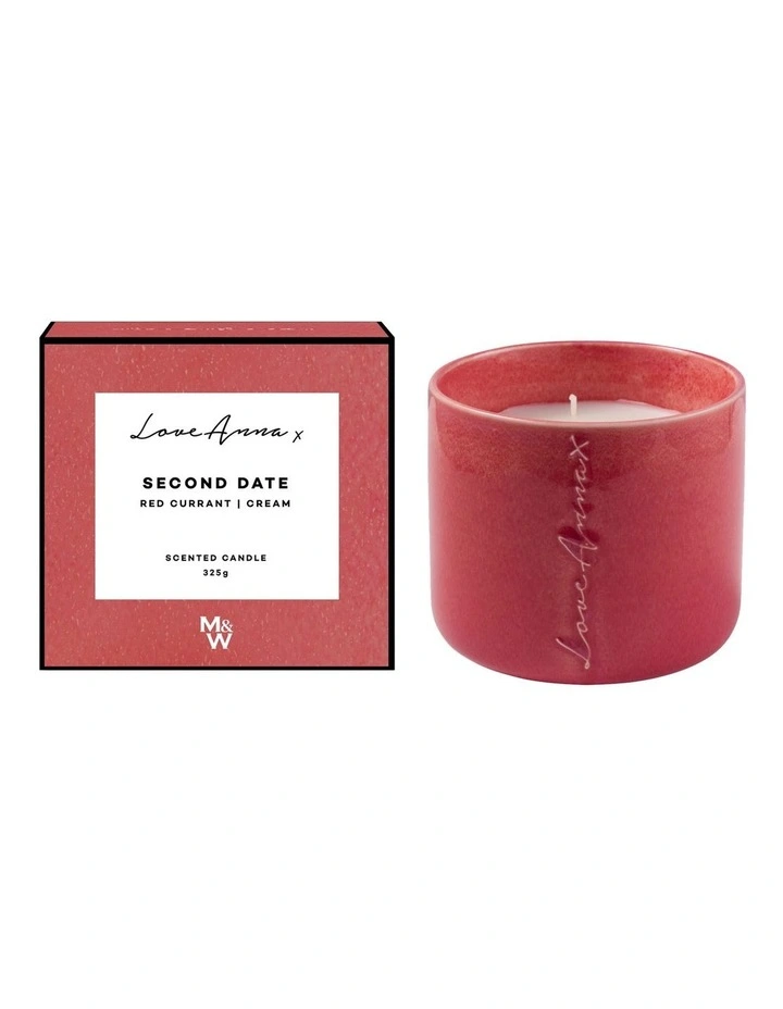 Chapters Second Date Fragrance Candle 325g Red Currant & Cream Gift Boxed image 1