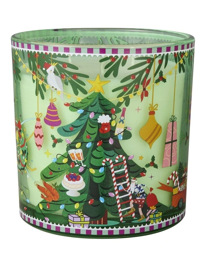 Festive Down Under Christmas Pine Fragrance Candle 340g image 2