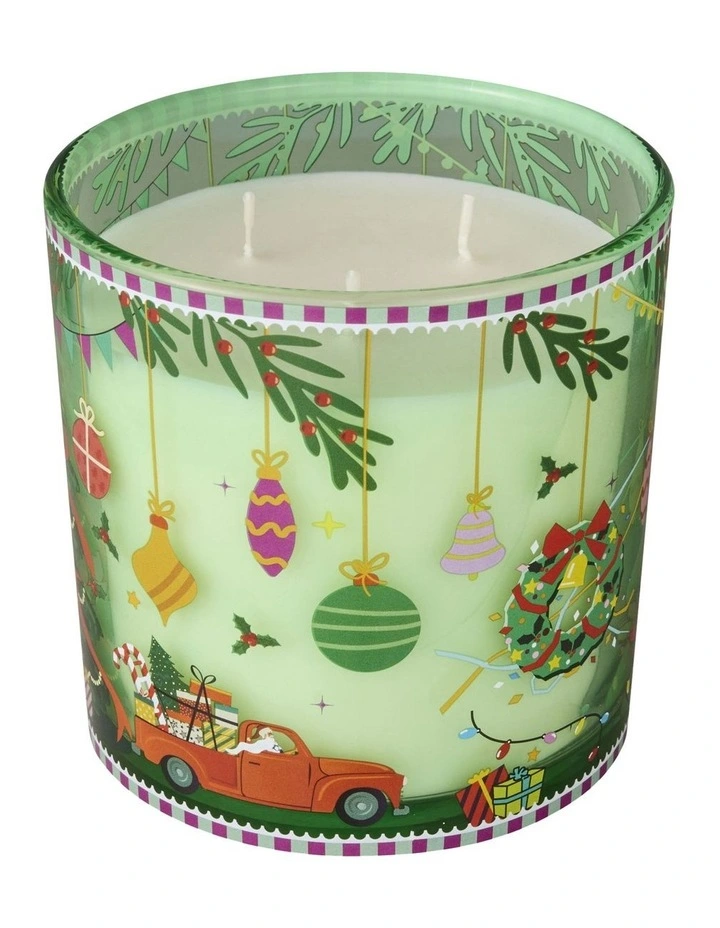 Festive Down Under Christmas Pine Fragrance Candle 340g image 3