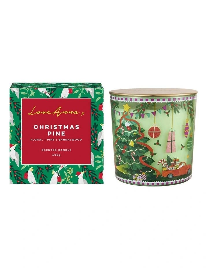 Festive Down Under Christmas Pine Fragrance Candle 600g image 1