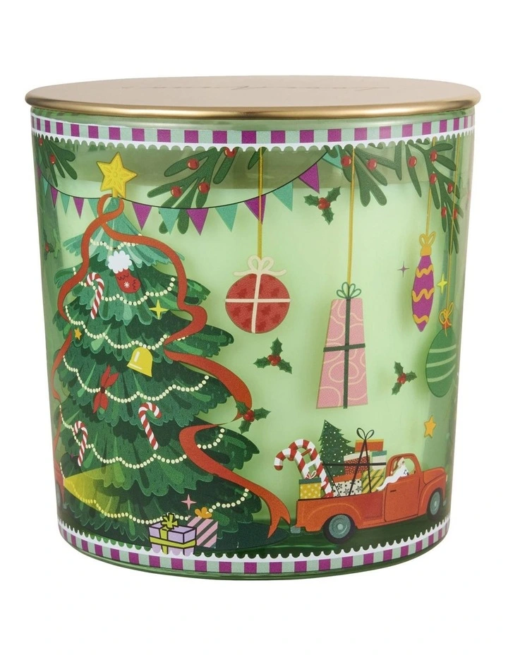 Festive Down Under Christmas Pine Fragrance Candle 600g image 2