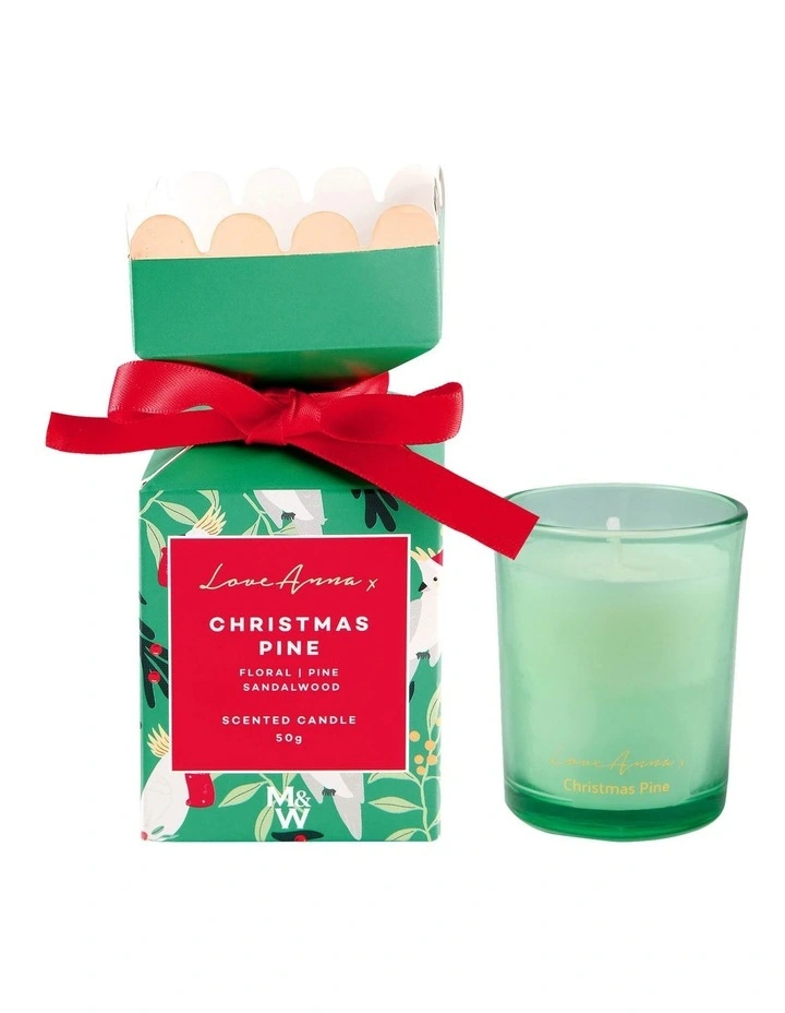 Festive Down Under Christmas Pine Fragrance Candle 50g image 1