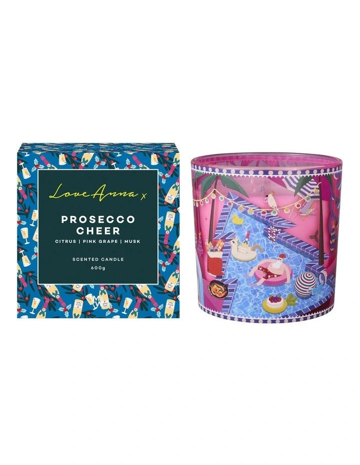 Festive Down Under Prosecco Cheer Fragrance Candle 600g image 1