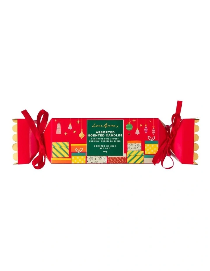 Festive Down Under Fragrance Candle 50g Set Of 3 in Multi image 2
