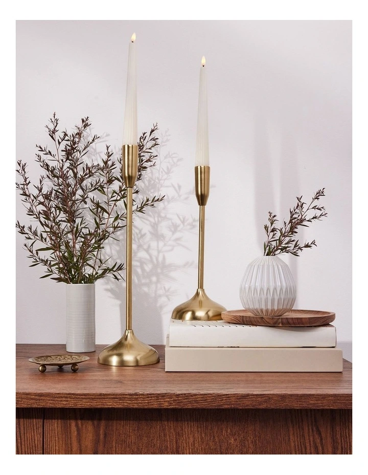 Let's Get Lit Linea LED Taper Candle Set of 2 image 4