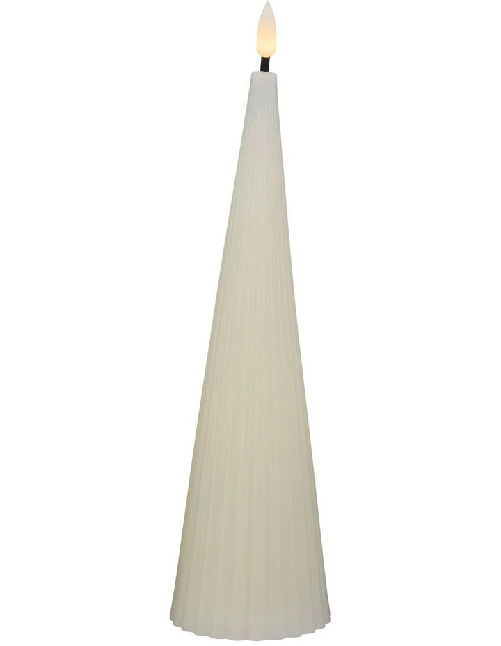 Let's Get Lit Linea LED Cone Candle 7x22cm Gift Boxed in Soy image 1