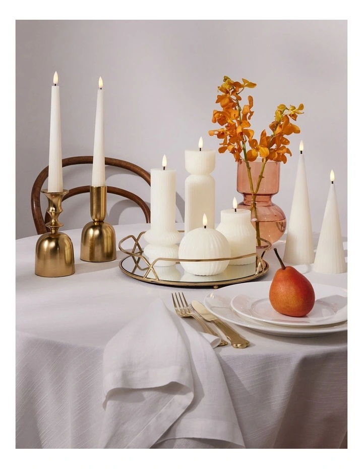 Let's Get Lit Linea LED Cone Candle 7x22cm Gift Boxed in Soy image 4
