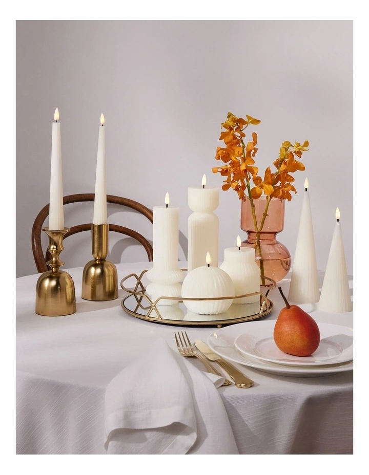 Let's Get Lit Linea LED Ball Candle 10x9cm Gift Boxed in Soy image 3