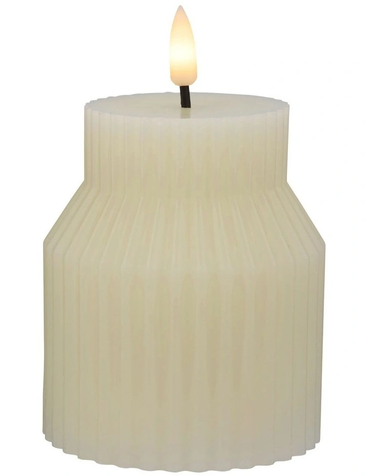 Let's Get Lit Linea LED Sculptural Candle 8.5x10cm image 1