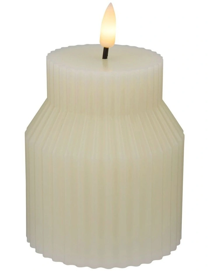 Let's Get Lit Linea LED Sculptural Candle 8.5x10cm image 2