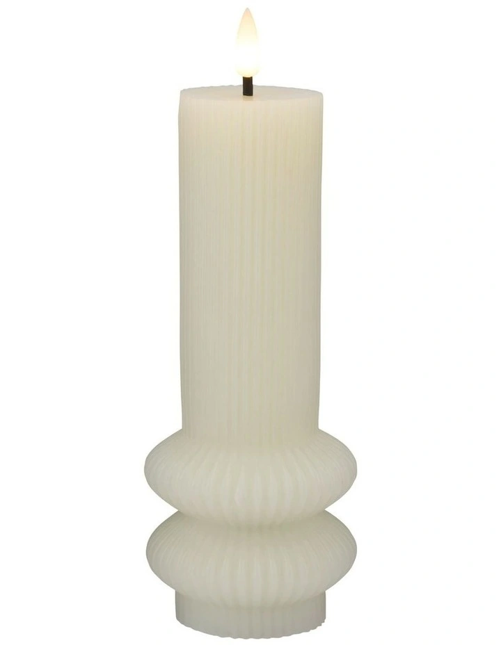 Let's Get Lit LED Sculptural Candle 7.5x18.5cm image 1