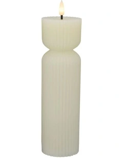 Let's Get Lit Linea LED Sculptural Candle 6.5x22cm