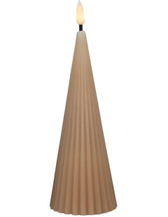 Let's Get Lit Linea LED Cone Candle 6.5x17cm