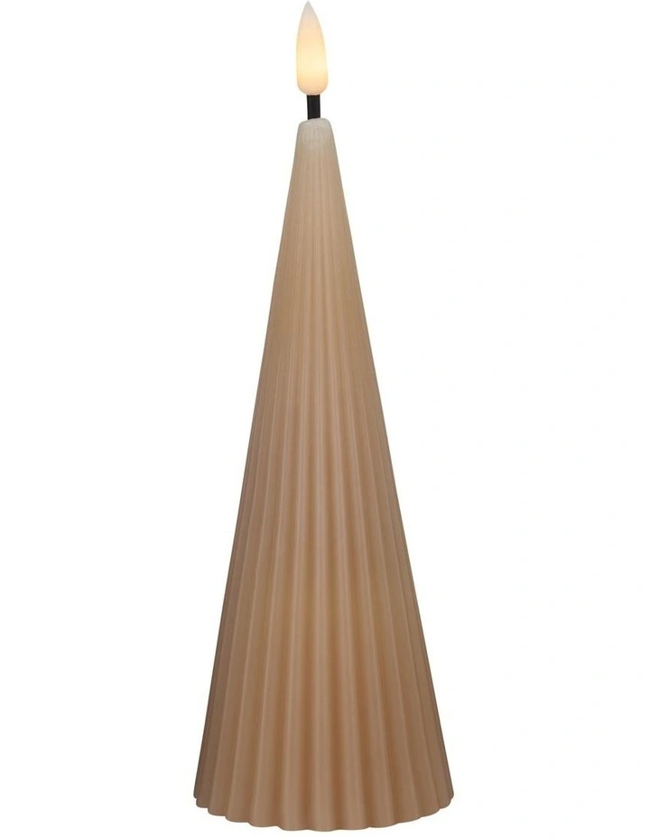 Let's Get Lit Linea LED Cone Candle 6.5x17cm image 1
