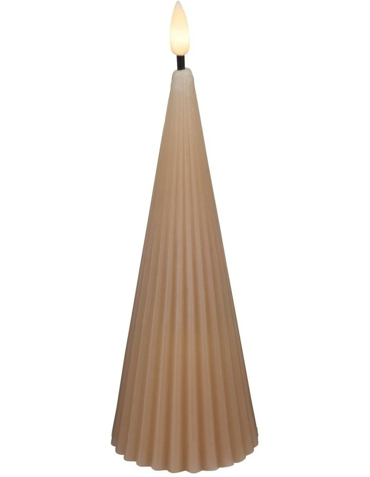 Let's Get Lit Linea LED Cone Candle 6.5x17cm image 2