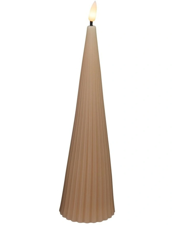 Let's Get Lit Linea LED Cone Candle 7x22cm image 1