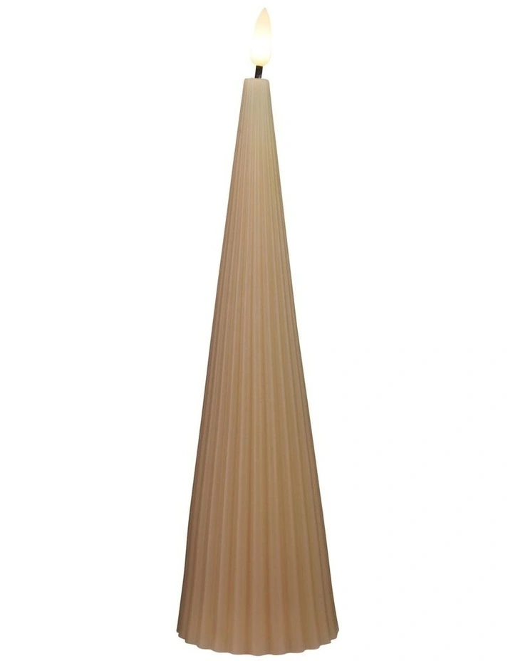Let's Get Lit Linea LED Cone Candle 7x22cm image 2