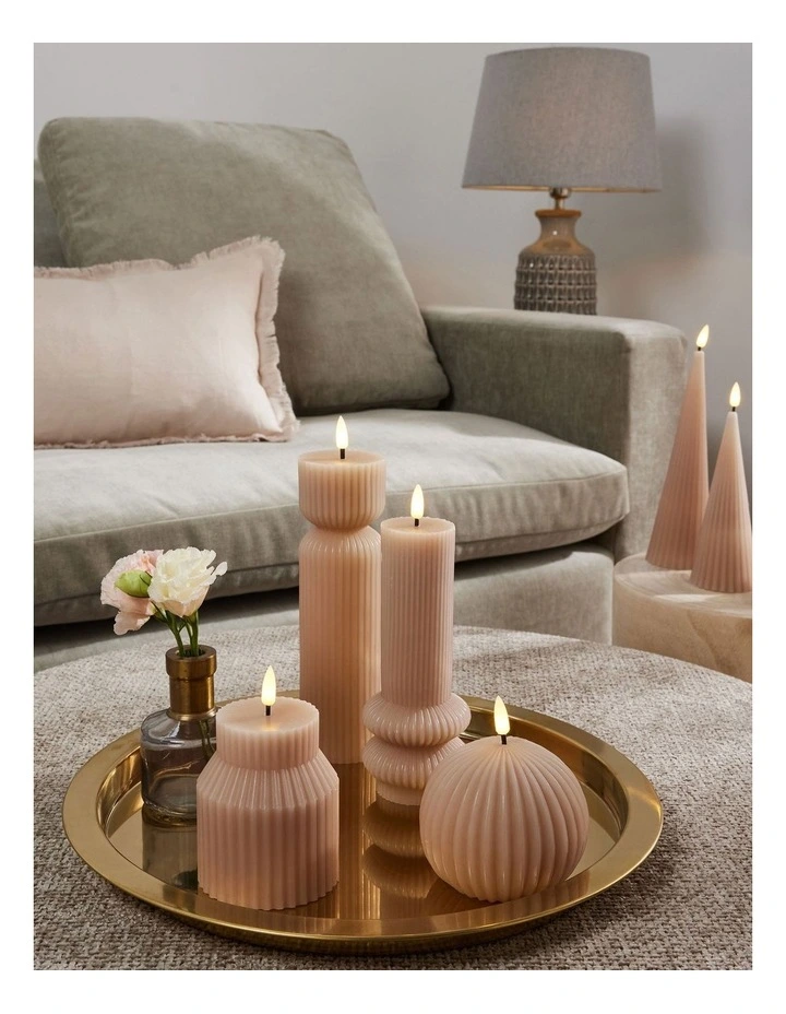 Let's Get Lit Linea LED Cone Candle 7x22cm image 3