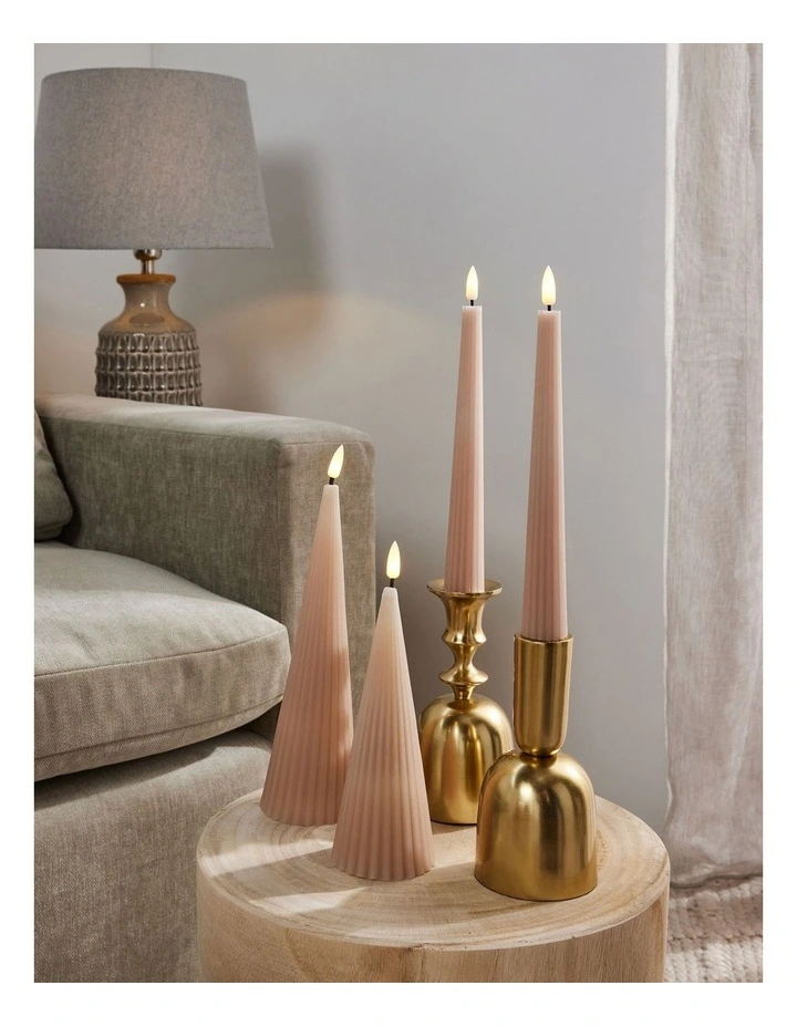 Let's Get Lit Linea LED Cone Candle 7x22cm image 4