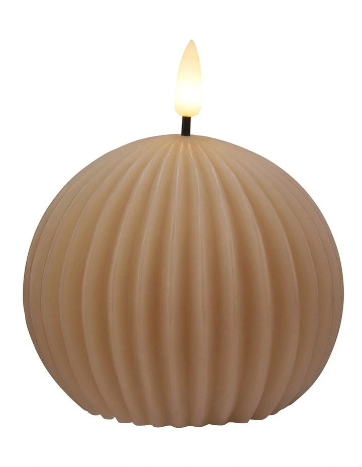 Let's Get Lit Linea LED Ball Candle 10x9cm image 1