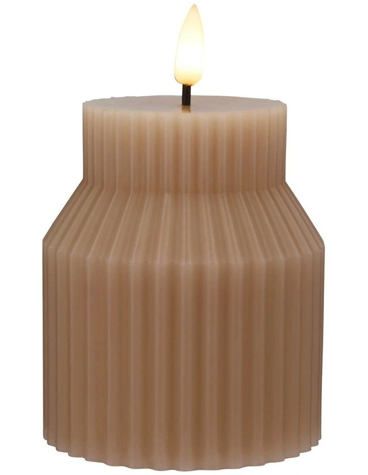 Let's Get Lit Linea LED Sculptural Candle 8.5x10cm image 1