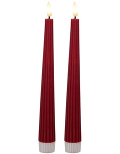 Let's Get Lit Linea LED Taper Candle 22cm Set
