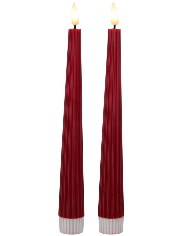 Let's Get Lit Linea LED Taper Candle 22cm Set image 1