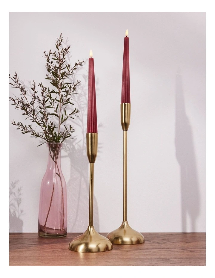 Let's Get Lit Linea LED Taper Candle 22cm Set image 3