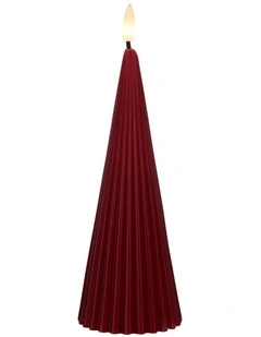 Let's Get Lit Linea LED Cone Candle 6.5x17cm