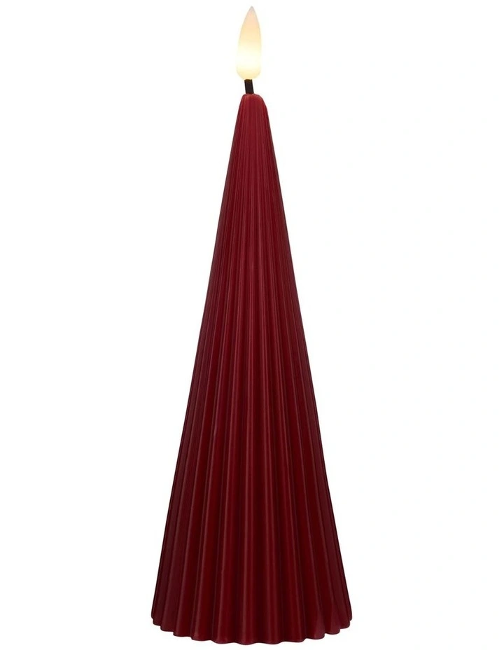 Let's Get Lit Linea LED Cone Candle 6.5x17cm image 1
