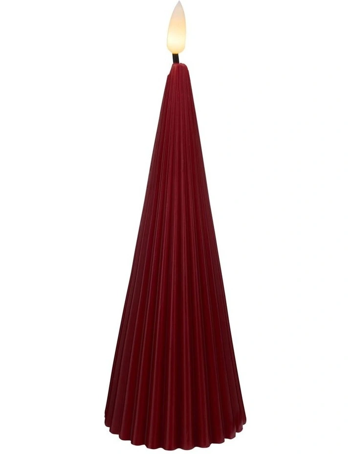 Let's Get Lit Linea LED Cone Candle 6.5x17cm image 2