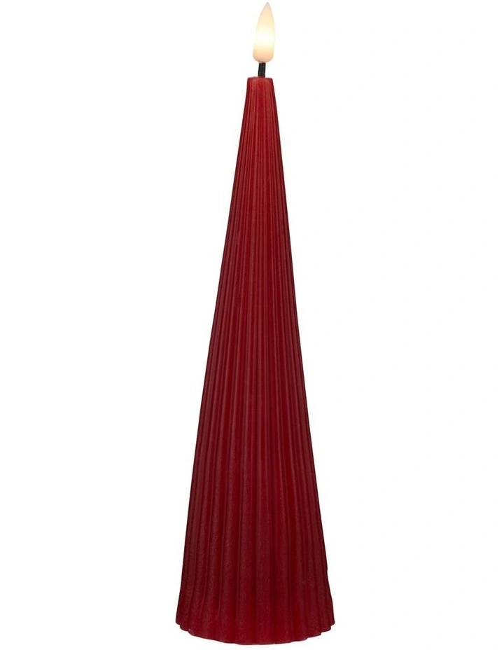 Let's Get Lit Linea LED Cone Candle 7x22cm image 1