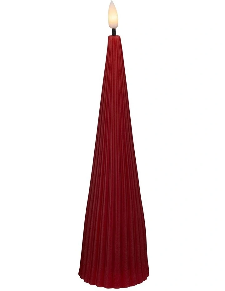 Let's Get Lit Linea LED Cone Candle 7x22cm image 2