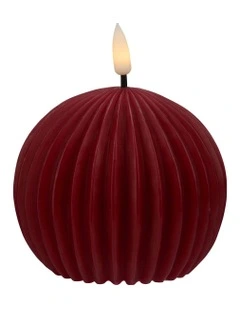 Let's Get Lit Linea LED Ball Candle 10x9cm
