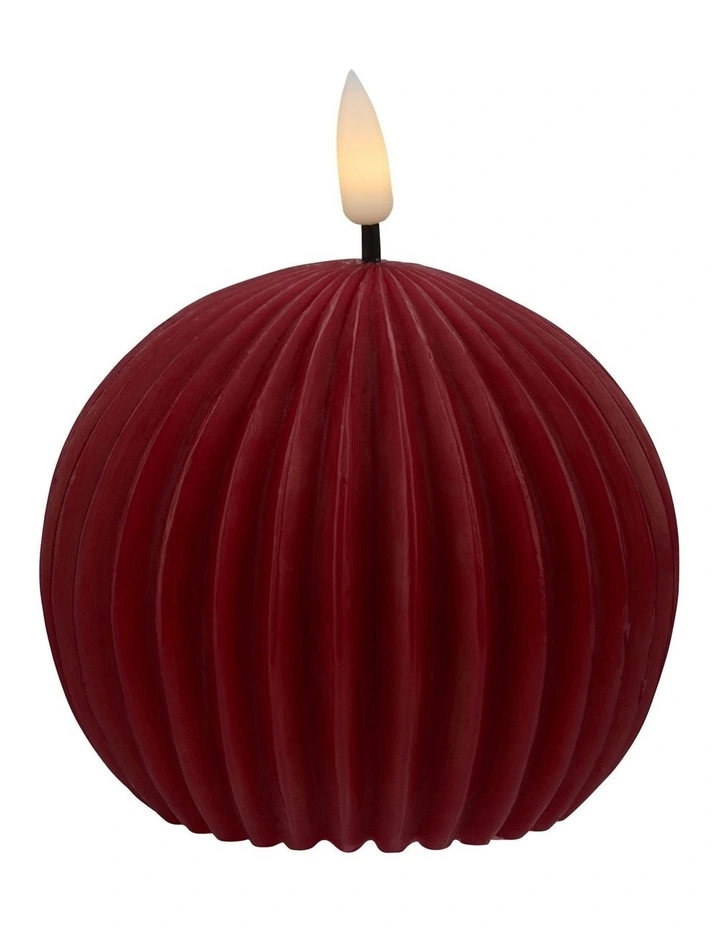 Let's Get Lit Linea LED Ball Candle 10x9cm image 1