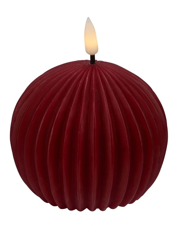 Let's Get Lit Linea LED Ball Candle 10x9cm image 2