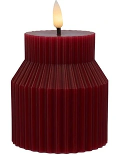 Let's Get Lit Linea LED Sculptural Candle 8.5x10cm