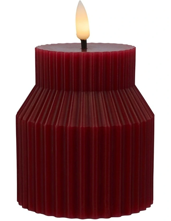Let's Get Lit Linea LED Sculptural Candle 8.5x10cm image 1