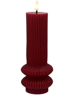 Let's Get Lit LED Sculptural Candle 7.5x18.5cm