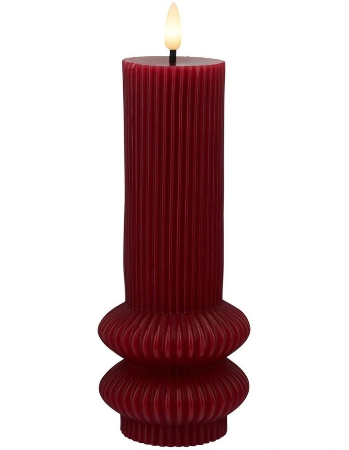 Let's Get Lit LED Sculptural Candle 7.5x18.5cm image 1