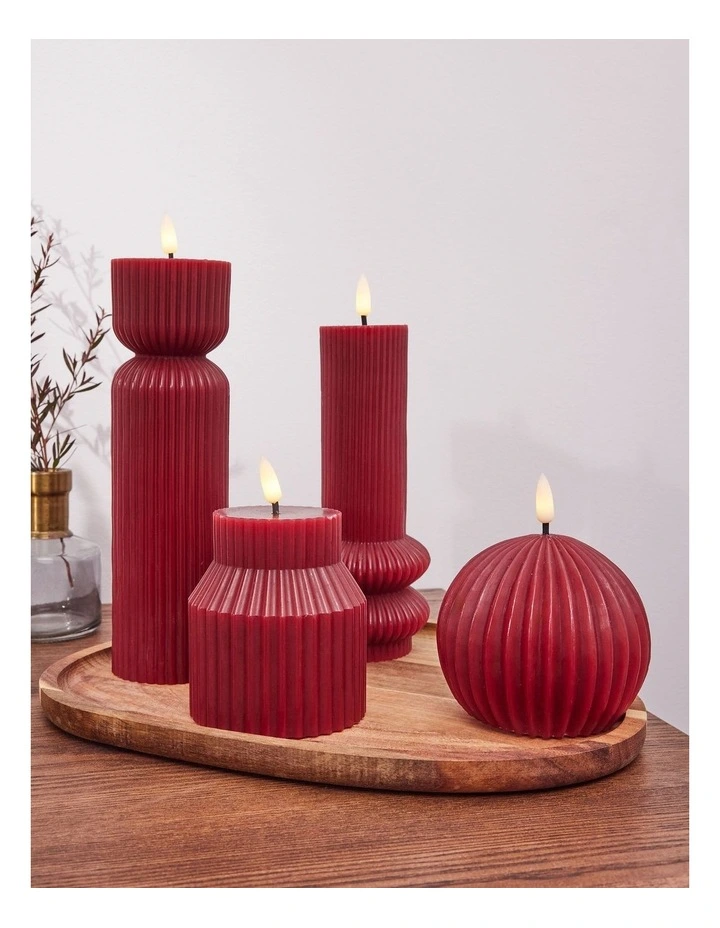 Let's Get Lit LED Sculptural Candle 6.5x22cm image 3