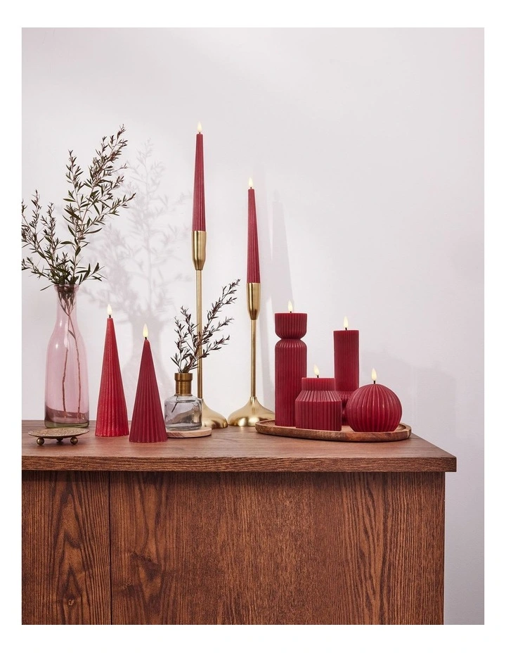 Let's Get Lit LED Sculptural Candle 6.5x22cm image 4